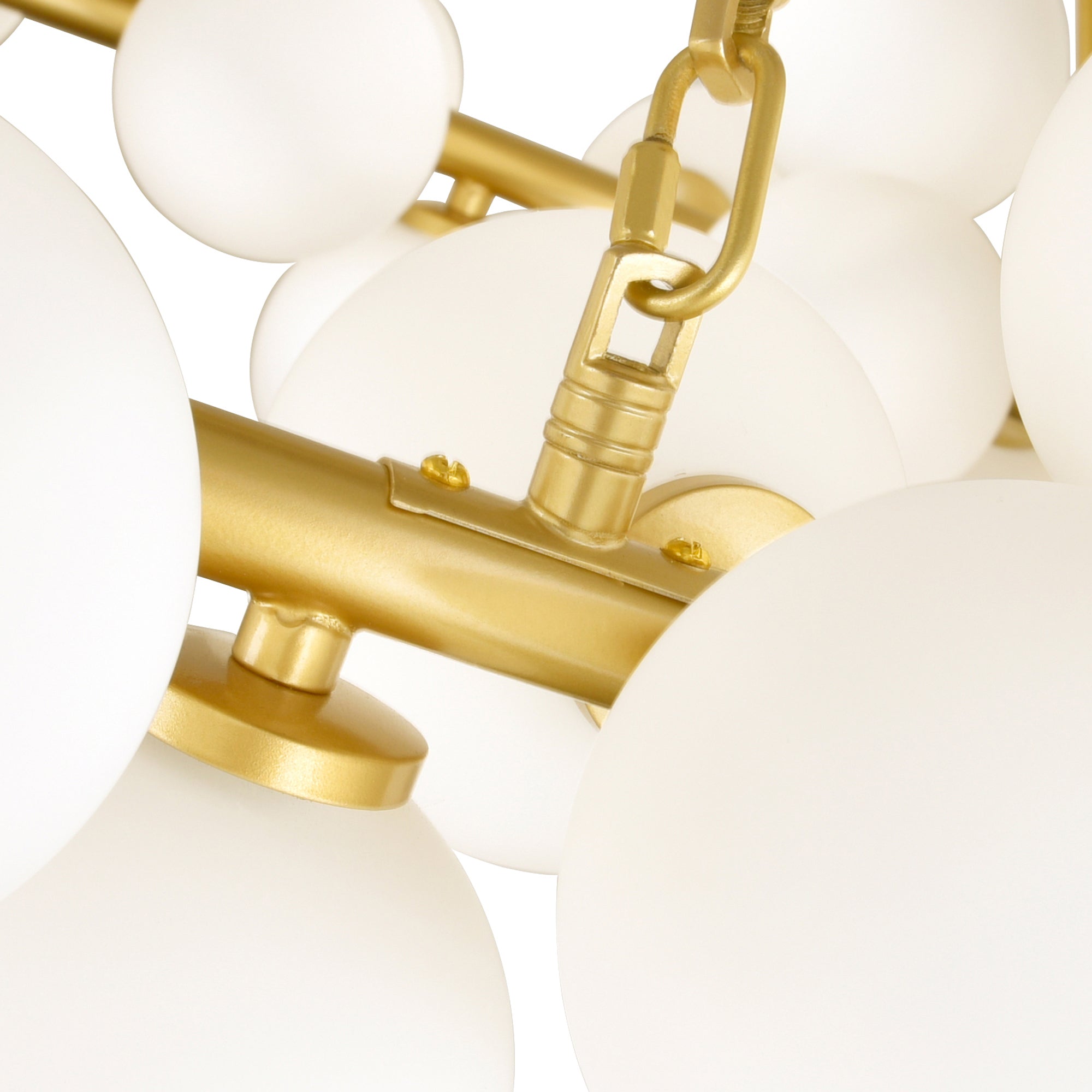Arya Chandeliers 70 Light Satin Gold