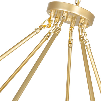 Arya Chandeliers 70 Light Satin Gold