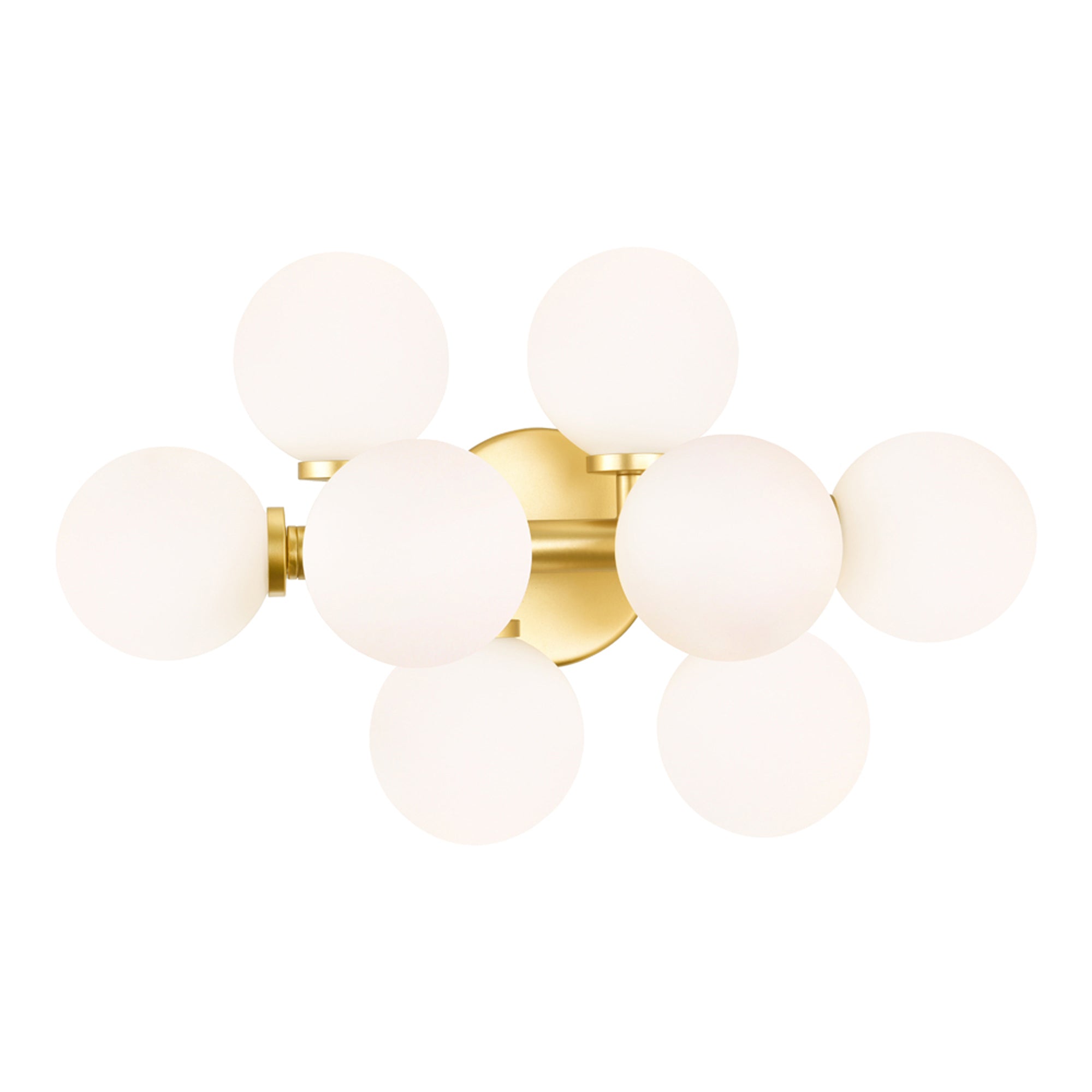 Arya Vanity Lights Satin Gold 8 Lights