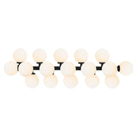 Arya Vanity Lights 17 Frosted Glass Globes