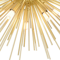 Savannah Flush Mounts Gold Leaf 6 Lights