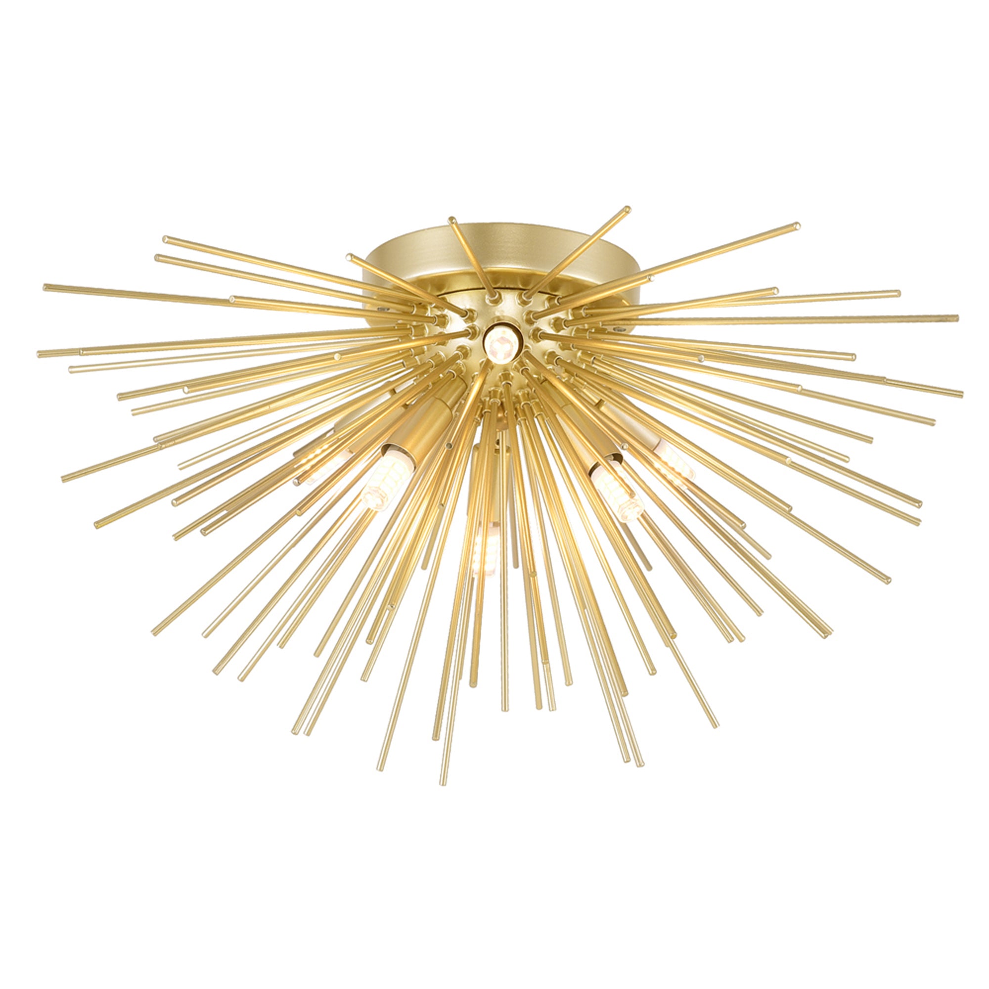Savannah Flush Mounts Gold Leaf 6 Lights