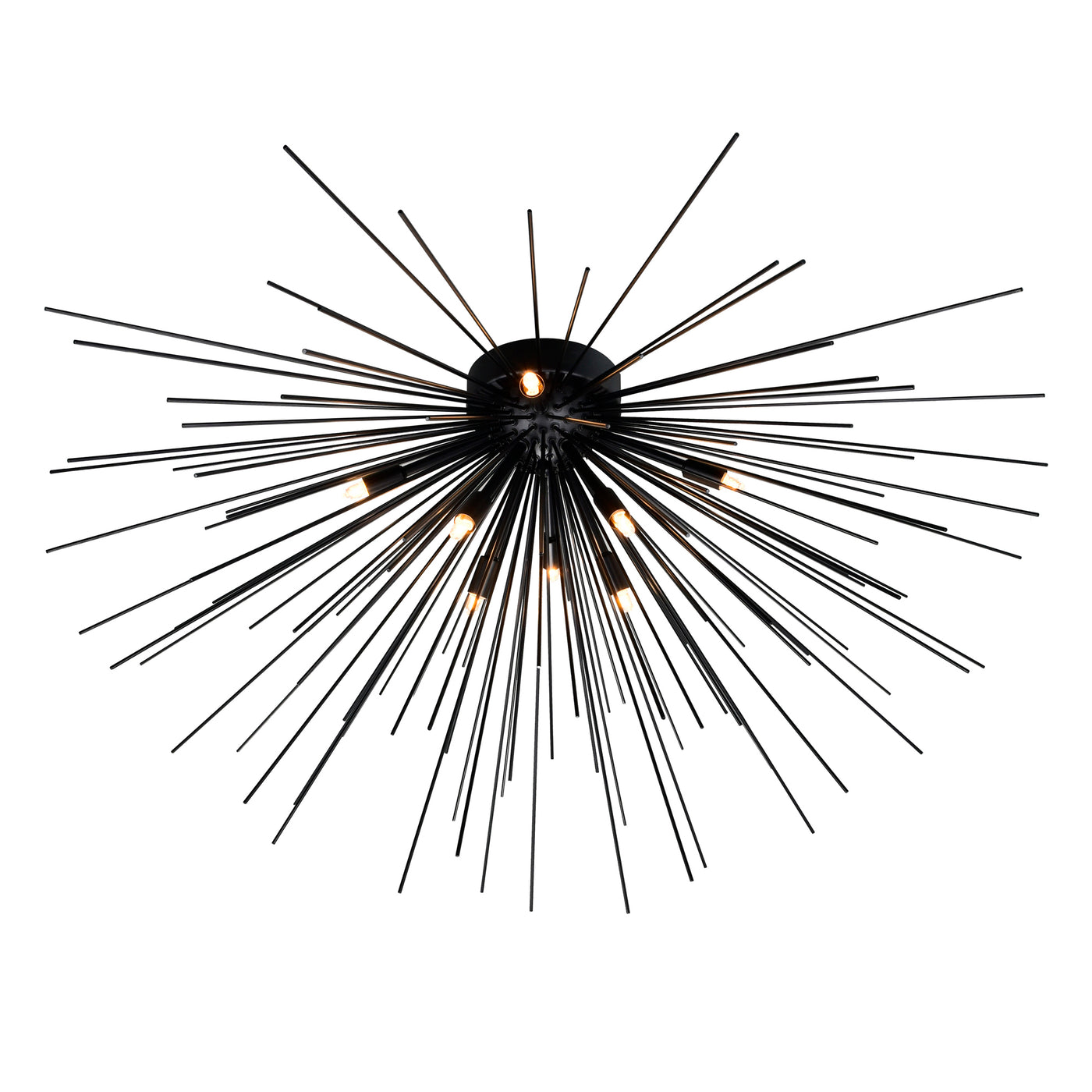 Savannah Flush Mounts 8 Light Black