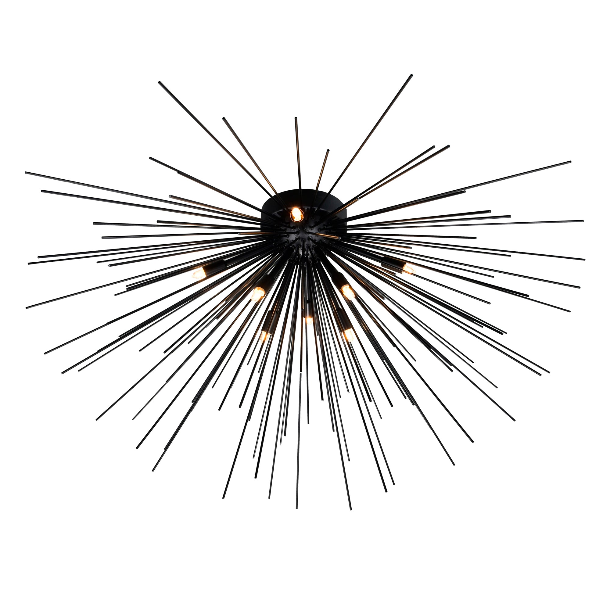 Savannah Flush Mounts 8 Light Black