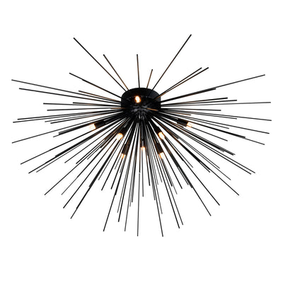 Savannah Flush Mounts 8 Light Black