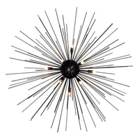 Savannah Flush Mounts 8 Light Black