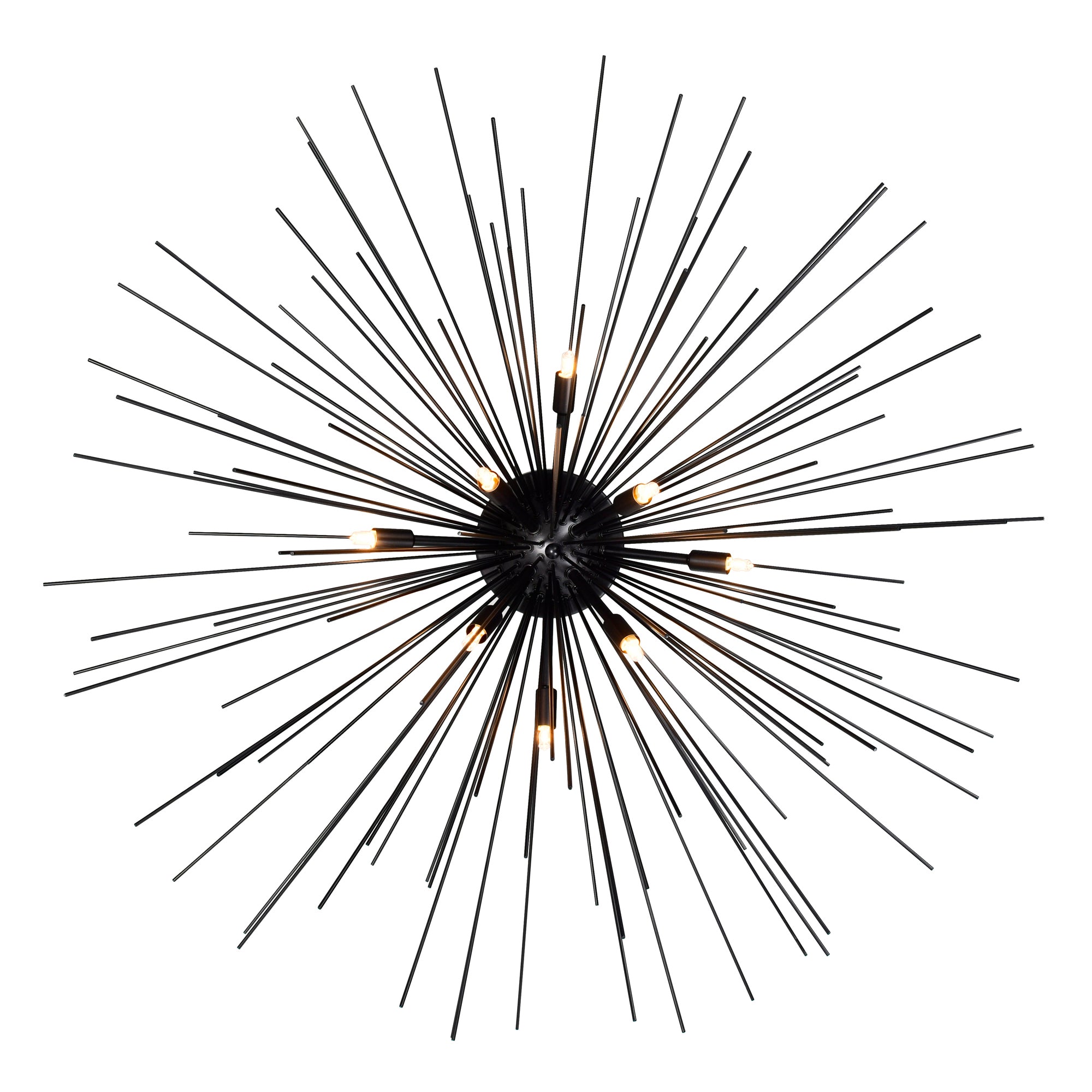 Savannah Flush Mounts 8 Light Black