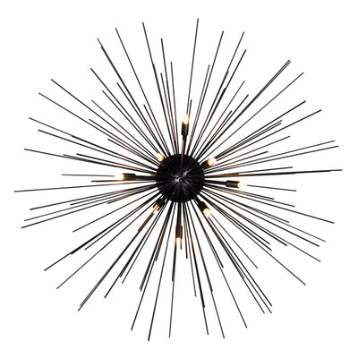 Savannah Flush Mounts 8 Light Black