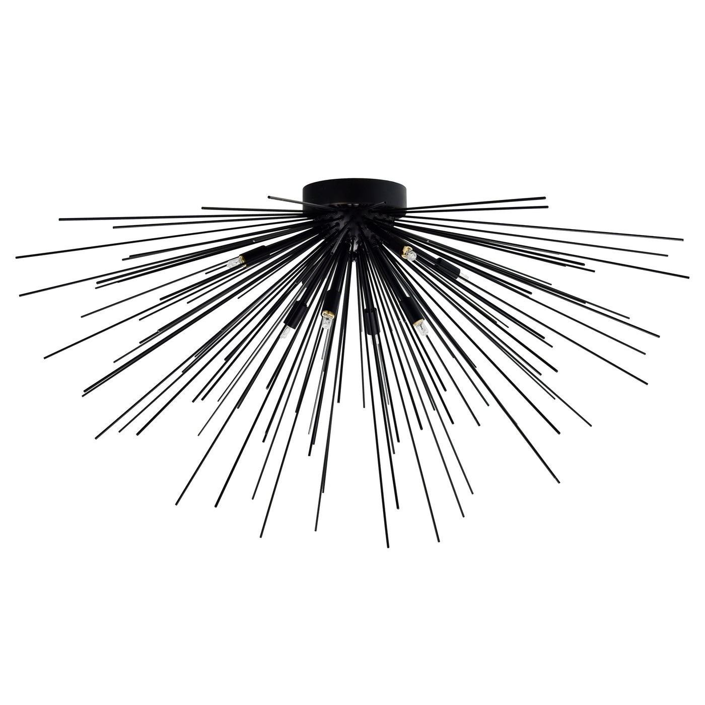 Savannah Flush Mounts 8 Light Black