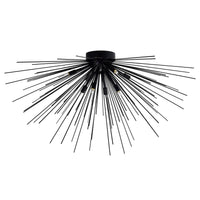 Savannah Flush Mounts 8 Light Black
