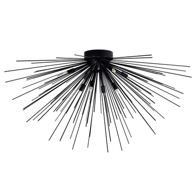 Savannah Flush Mounts 8 Light Black