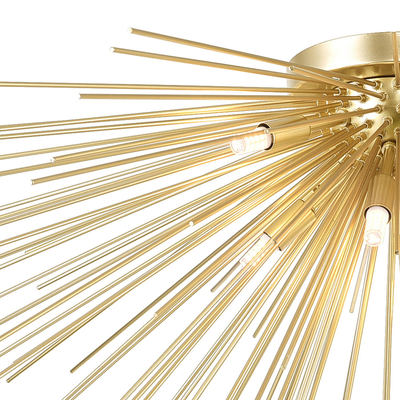 Savannah Flush Mounts Gold Leaf 8 Lights