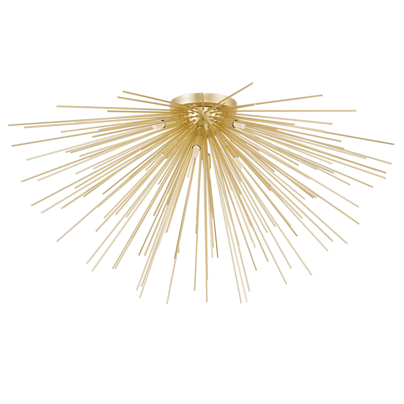 Savannah Flush Mounts Gold Leaf 8 Lights