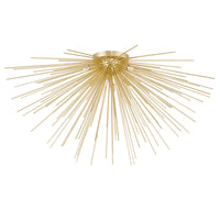 Savannah Flush Mounts Gold Leaf 8 Lights