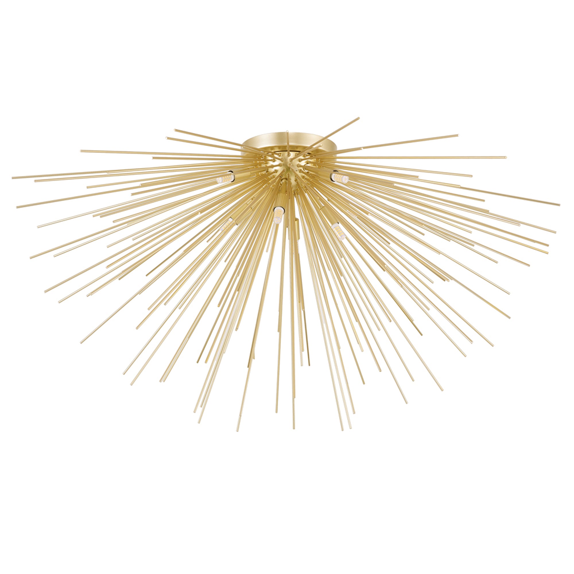 Savannah Flush Mounts Gold Leaf 8 Lights