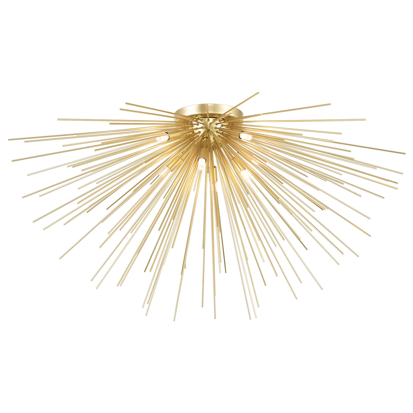 Savannah Flush Mounts Gold Leaf 8 Lights