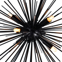 Savannah Chandeliers 6 Black Starburst