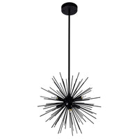 Savannah Chandeliers 6 Black Starburst
