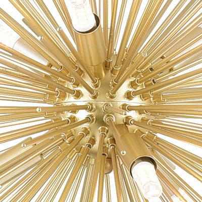 Savannah Chandeliers 6 Light Gold Leaf Finish