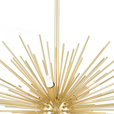 Savannah Chandeliers 6 Light Gold Leaf Finish