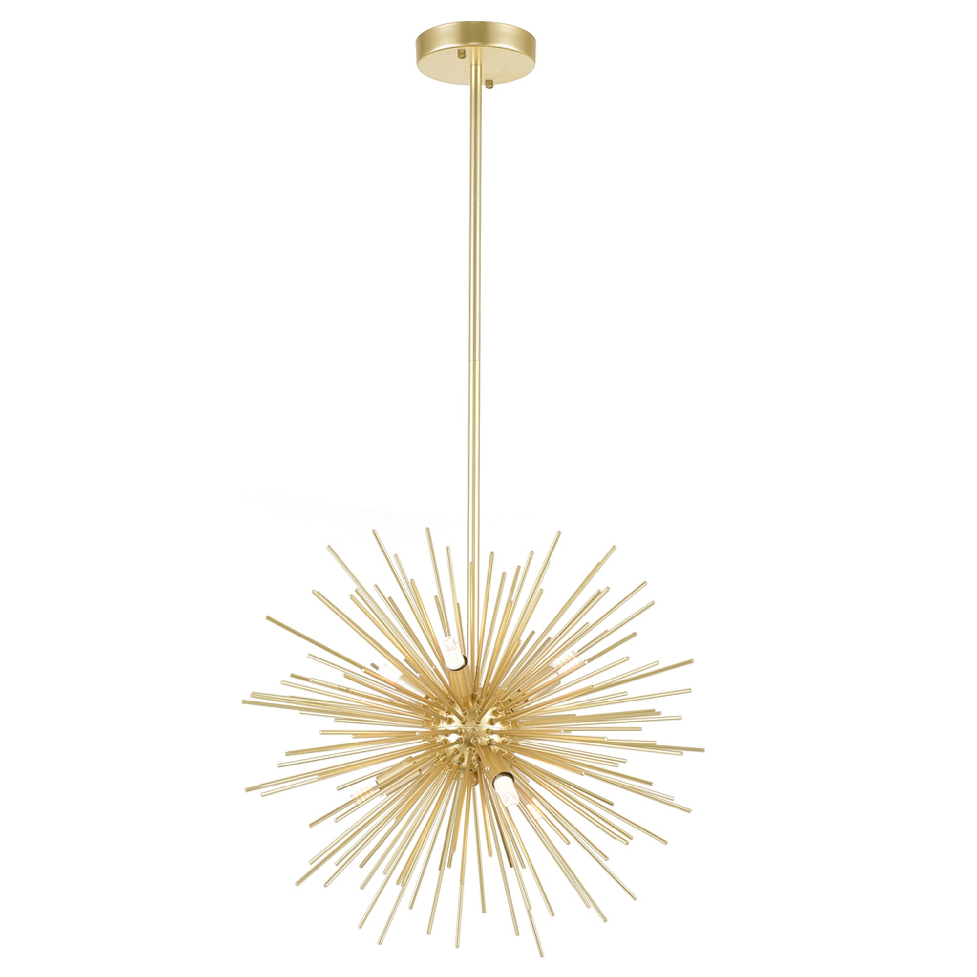 Savannah Chandeliers 6 Light Gold Leaf Finish