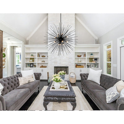 Savannah Chandeliers 9 Black Finish