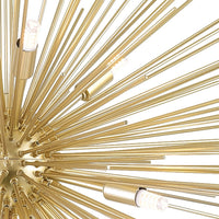 Savannah Chandeliers 9 Gold Leaf Lights