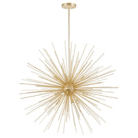 Savannah Chandeliers 9 Gold Leaf Lights