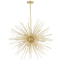 Savannah Chandeliers 9 Gold Leaf Lights