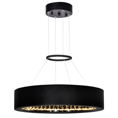 Rosalina Integrated LED Black Chandelier