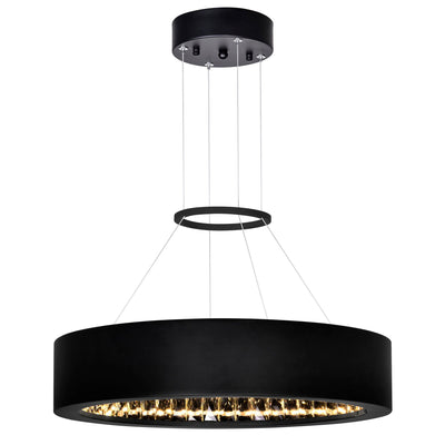 Juliette Integrated LED 16 Inch Black Chandelier