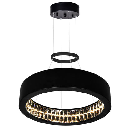 Rosalina Integrated LED Black Chandelier