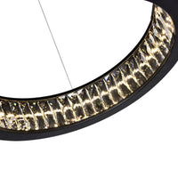 Rosalina Integrated LED Black Chandelier