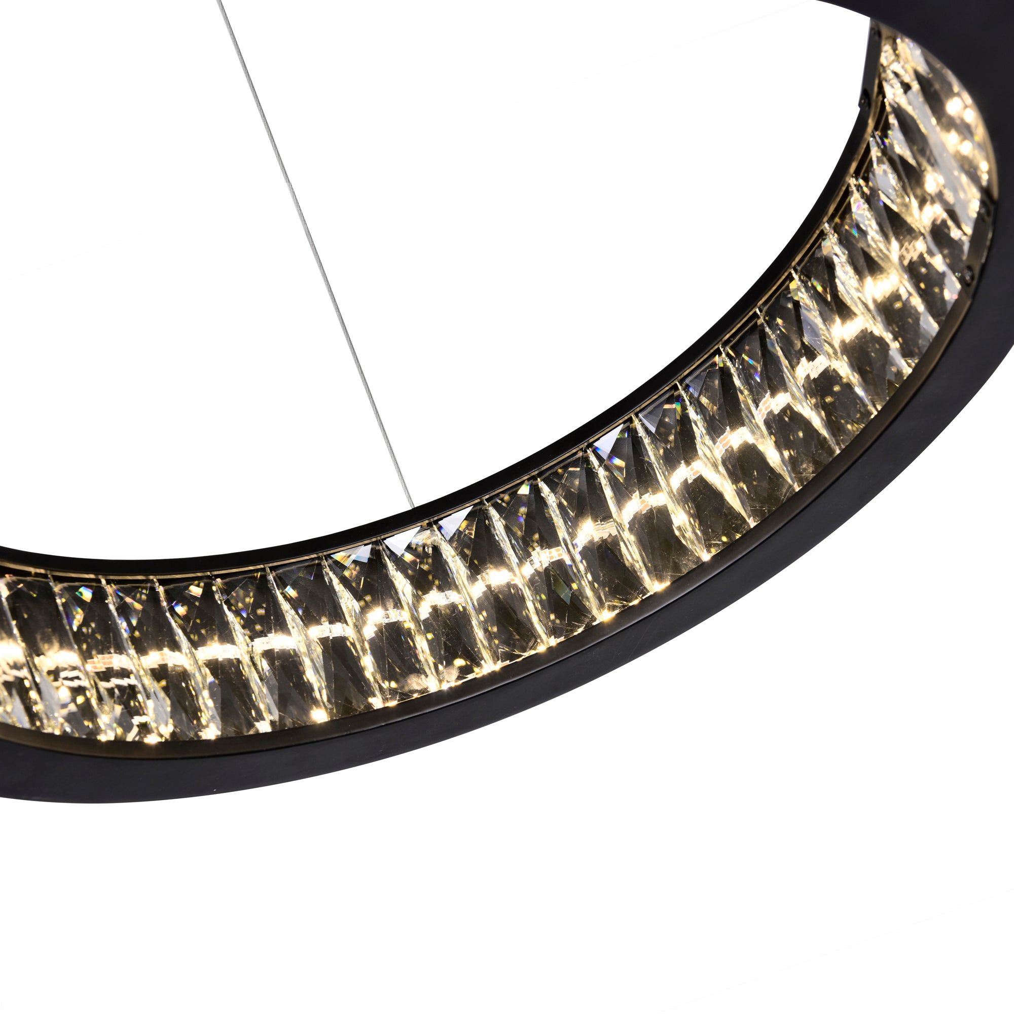 Rosalina Integrated LED Black Chandelier