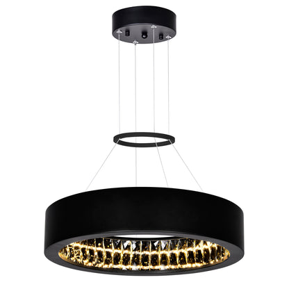 Rosalina Integrated LED Black Chandelier