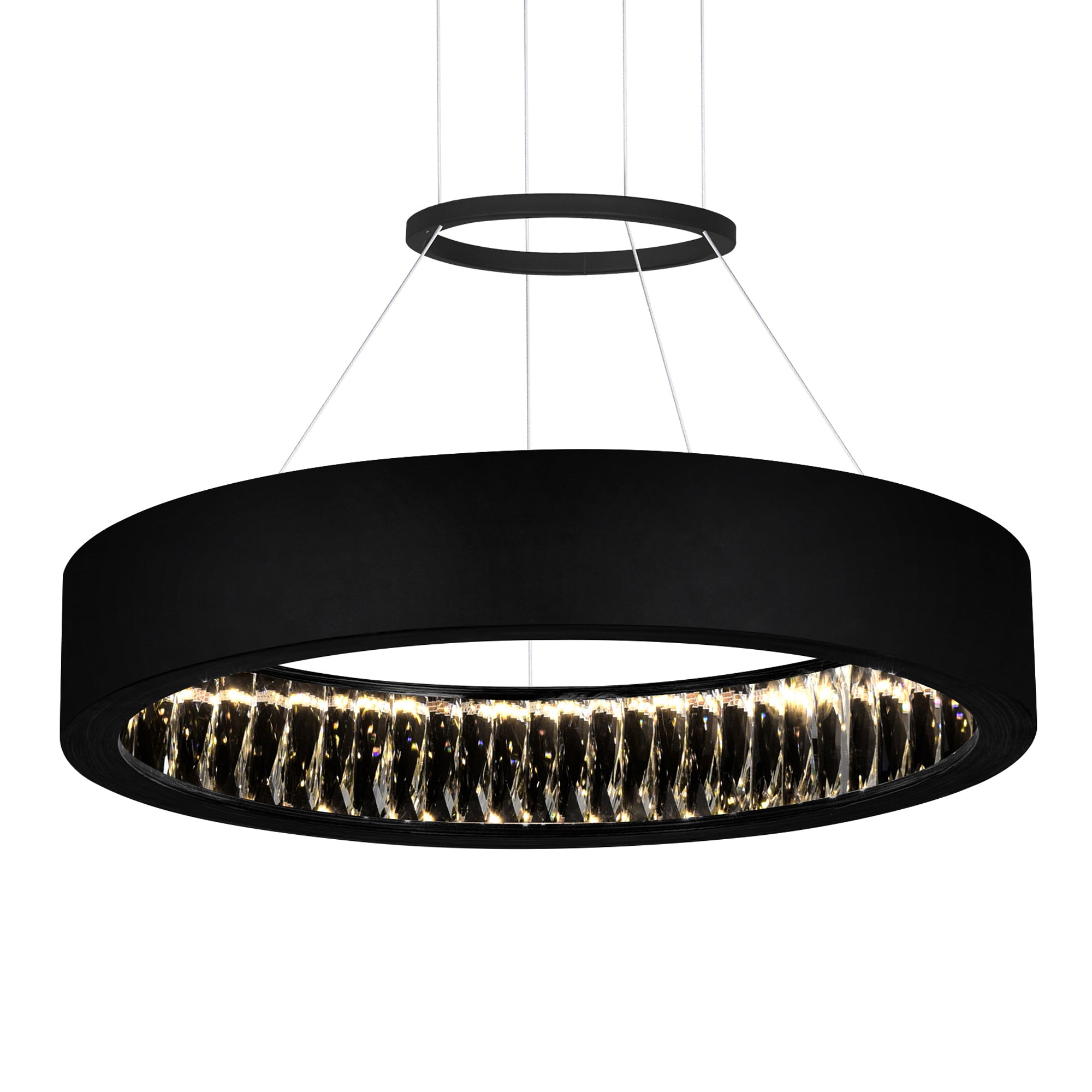 Rosalina Chandeliers 20in Matte Black LED