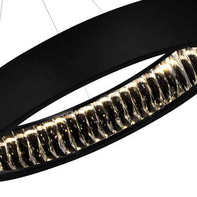 Rosalina Chandeliers 20in Matte Black LED