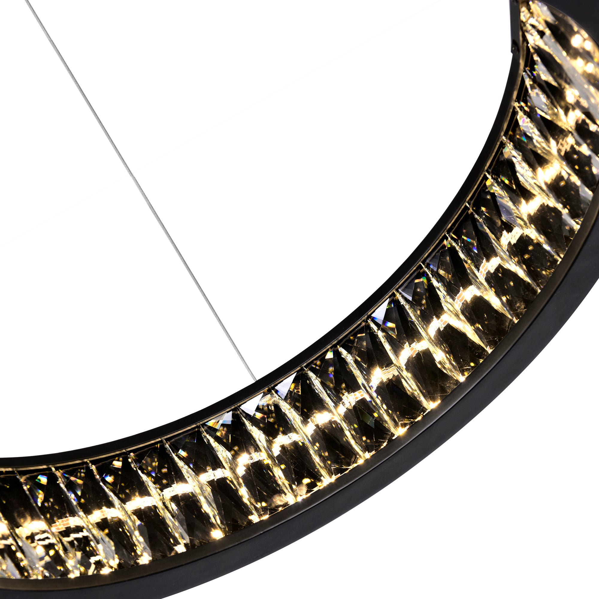 Rosalina Chandeliers 20in Matte Black LED