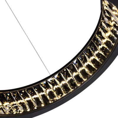 Rosalina Chandeliers 20in Matte Black LED