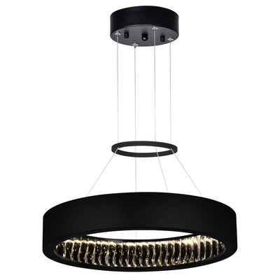 Rosalina Chandeliers 20in Matte Black LED