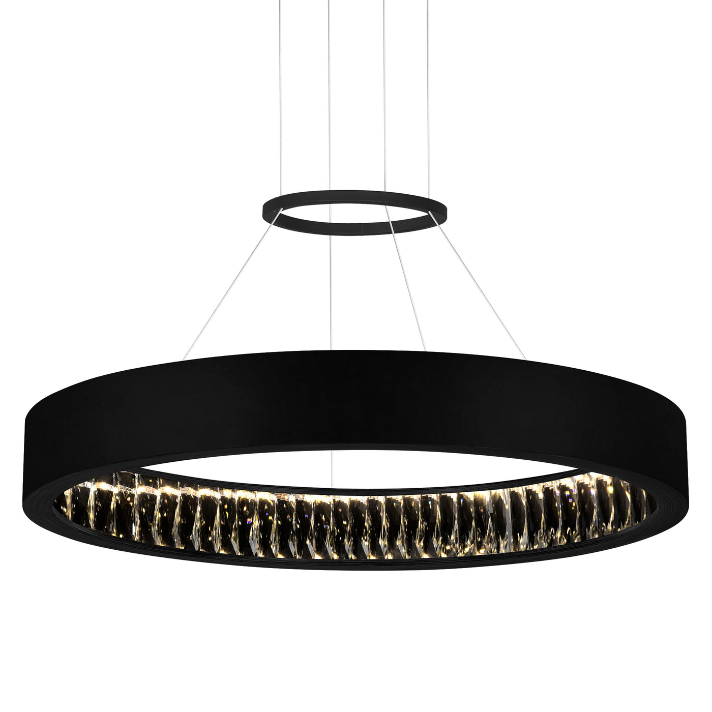 Rosalina Chandeliers 26in Matte Black LED