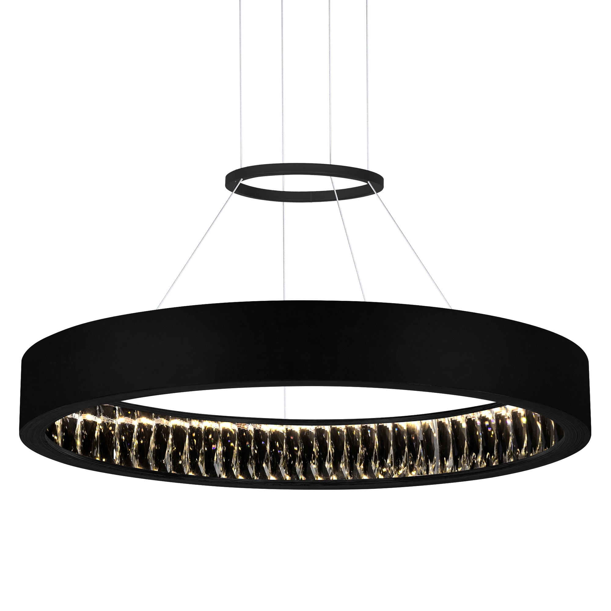 Rosalina Chandeliers 26in Matte Black LED