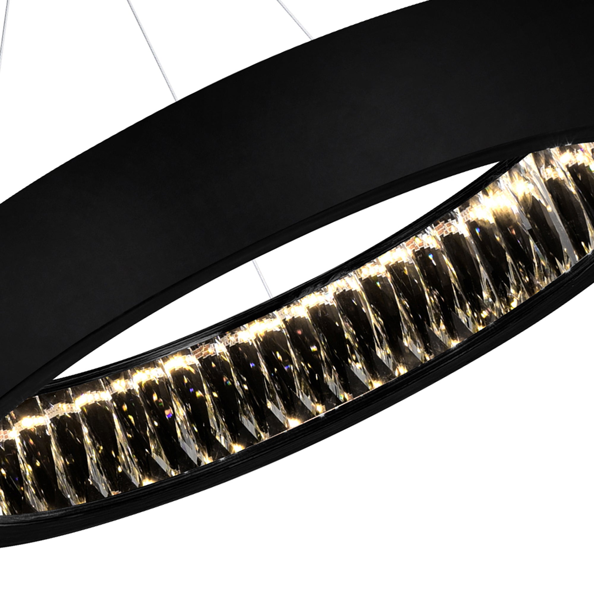 Rosalina Chandeliers 26in Matte Black LED