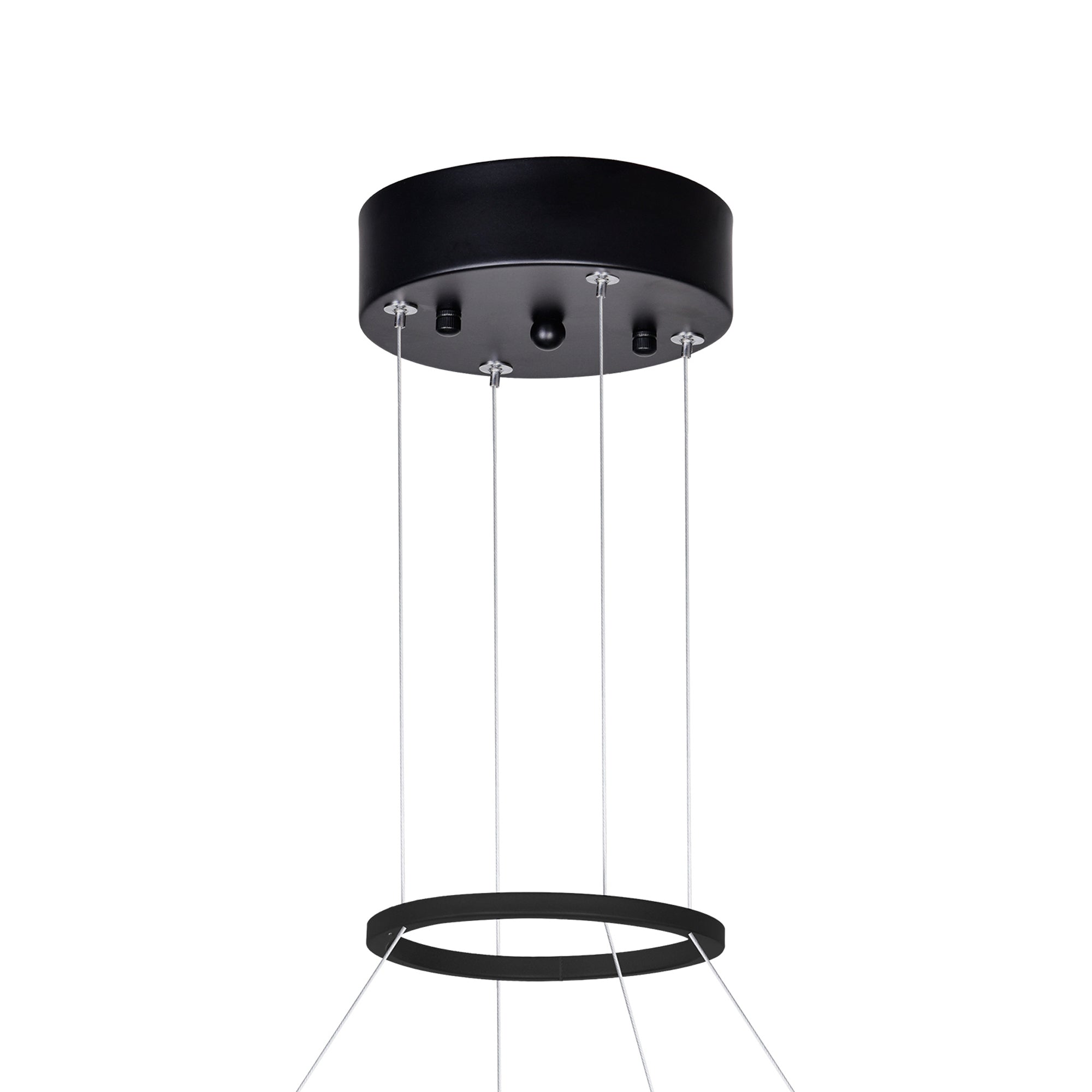Rosalina Chandeliers 26in Matte Black LED