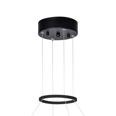 Rosalina Chandeliers 26in Matte Black LED