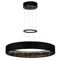 Rosalina Chandeliers 26in Matte Black LED