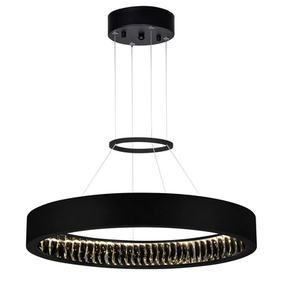 Rosalina Chandeliers 26in Matte Black LED