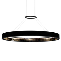 Rosalina Chandeliers 42in Matte Black LED