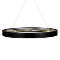 Rosalina Chandeliers 42in Matte Black LED