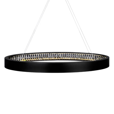 Rosalina Chandeliers 42in Matte Black LED